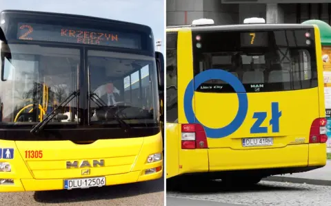 Żółty autobus MAN Lion's City. Zastanawiasz się, ile kosztuje bus z Lubina do Legnicy?