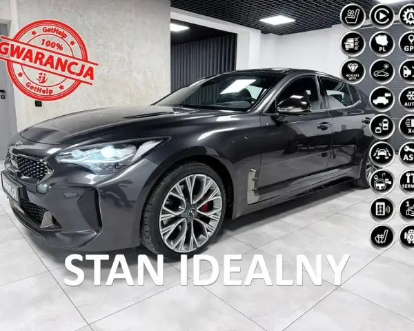 Elegancki Kia Stinger w idealnym stanie, z 100% gwarancją. Sprawdź atrakcyjną kia stinger cena!