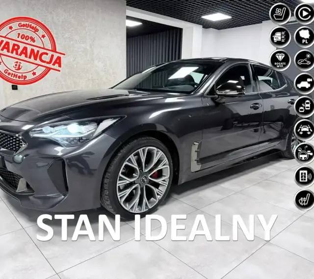 Elegancki Kia Stinger w idealnym stanie, z 100% gwarancją. Sprawdź atrakcyjną kia stinger cena!